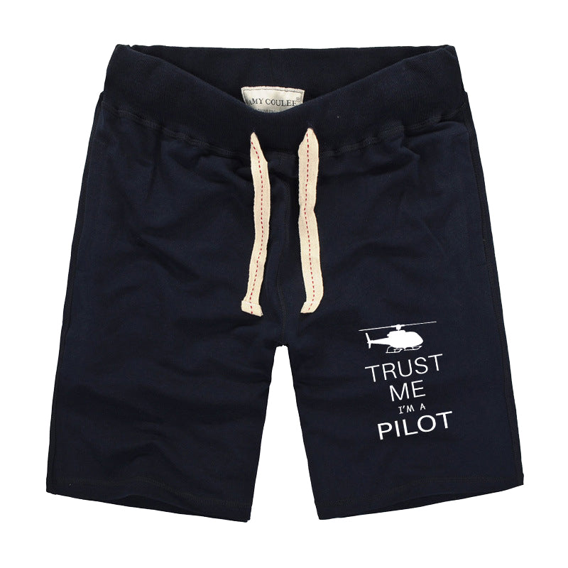 Trust Me I'm a Pilot (Helicopter) Designed Cotton Shorts