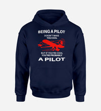 Thumbnail for If You're Cool You're Probably a Pilot Designed Hoodies