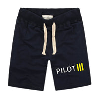 Thumbnail for Pilot & Stripes (3 Lines) Designed Cotton Shorts