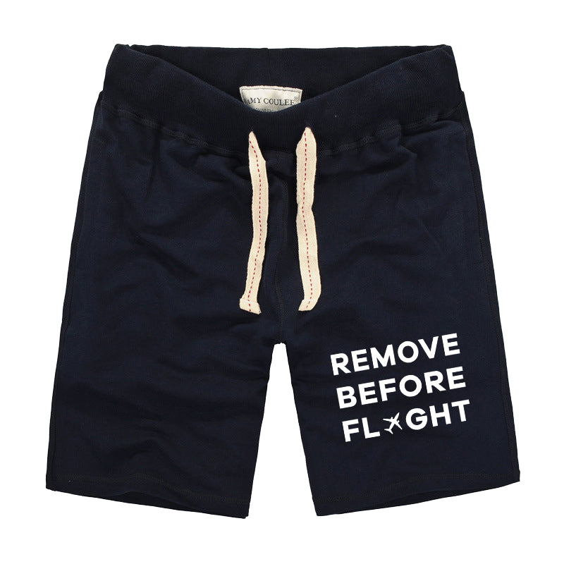 Remove Before Flight Designed Cotton Shorts