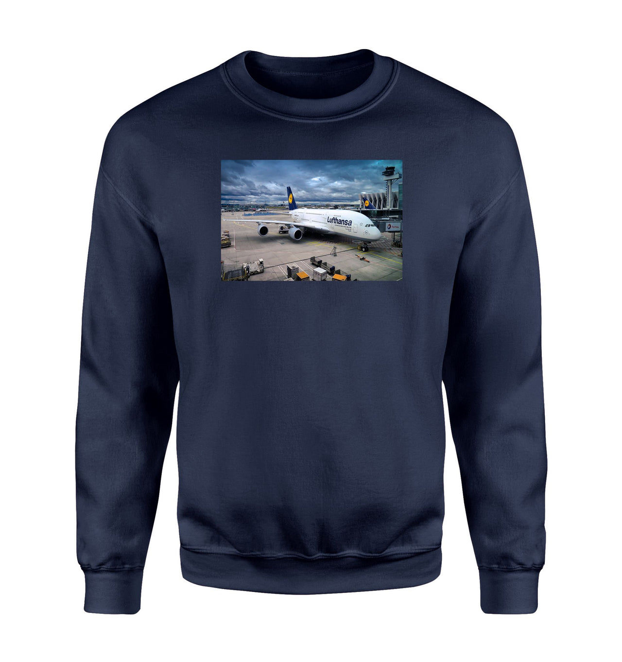 Lufthansa's A380 At The Gate Designed Sweatshirts