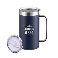 Thumbnail for Airbus A320 & Plane Designed Stainless Steel Beer Mugs