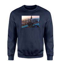 Thumbnail for Amazing City View from Helicopter Cockpit Designed Sweatshirts