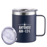 Thumbnail for Antonov AN-124 & Plane Designed Stainless Steel Laser Engraved Mugs