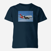 Thumbnail for Landing Qantas A380 Designed Children T-Shirts