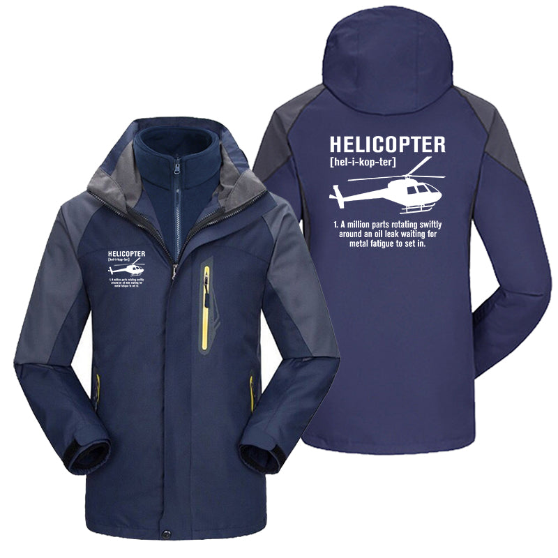 Helicopter [Noun] Designed Thick Skiing Jackets