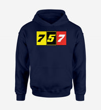 Thumbnail for Flat Colourful 757 Designed Hoodies