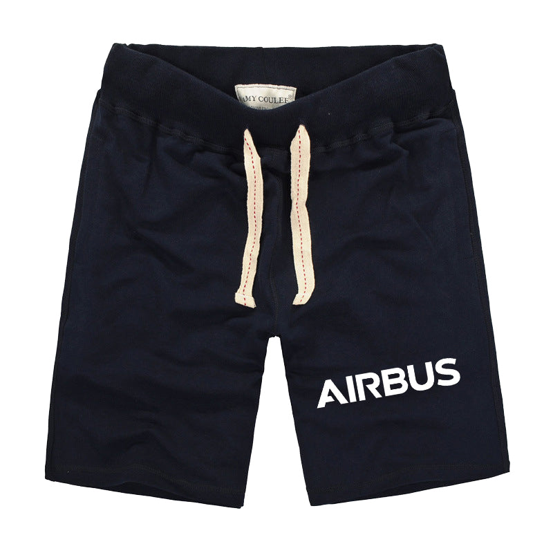 Airbus & Text Designed Cotton Shorts
