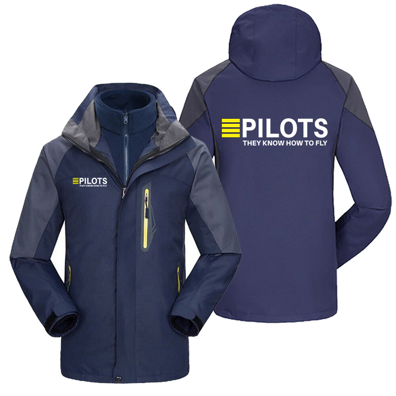 Pilots They Know How To Fly Designed Thick Skiing Jackets