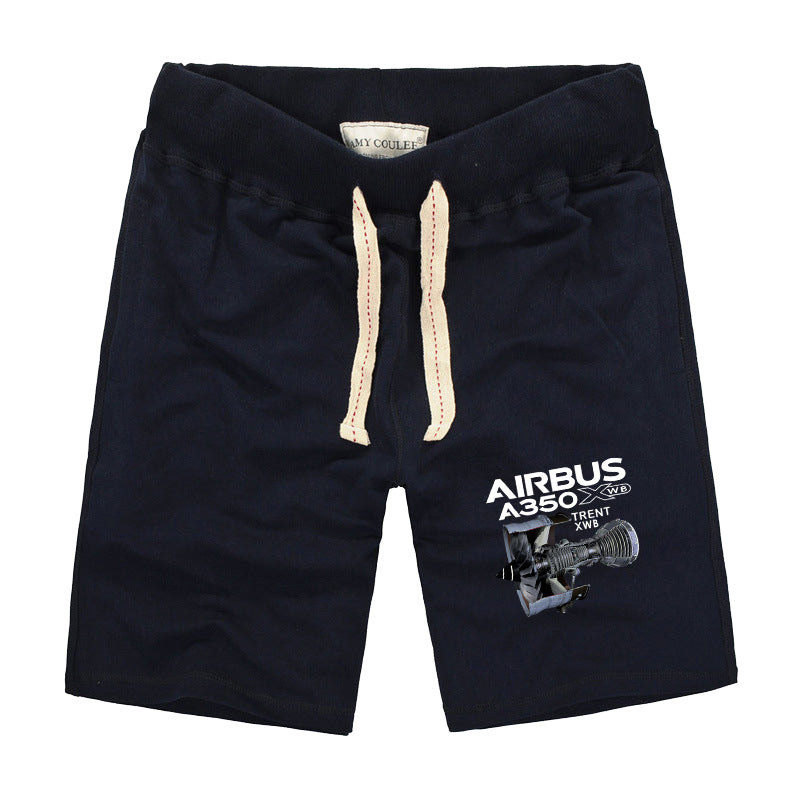 Airbus A350 & Trent Wxb Engine Designed Cotton Shorts