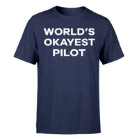 Thumbnail for World's Okayest Pilot Designed T-Shirts