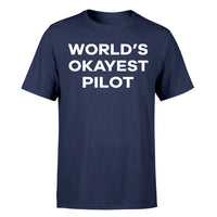 Thumbnail for World's Okayest Pilot Designed T-Shirts