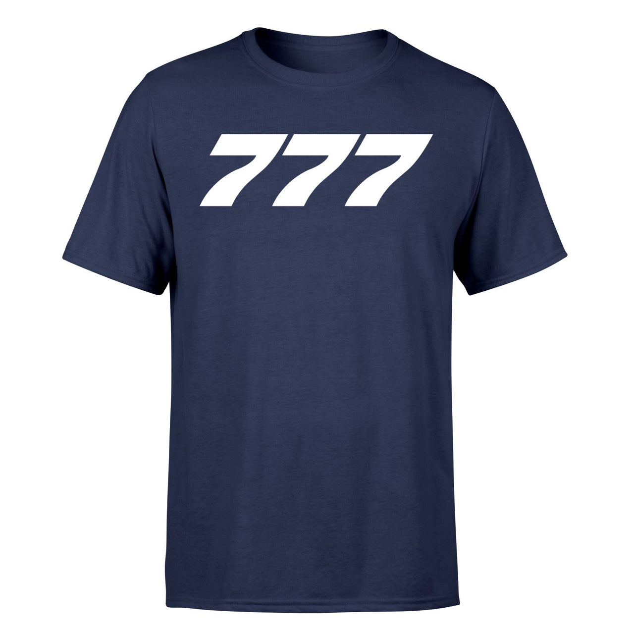 777 Flat Text Designed T-Shirts
