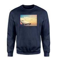 Thumbnail for Parked Aircraft During Sunset Designed Sweatshirts