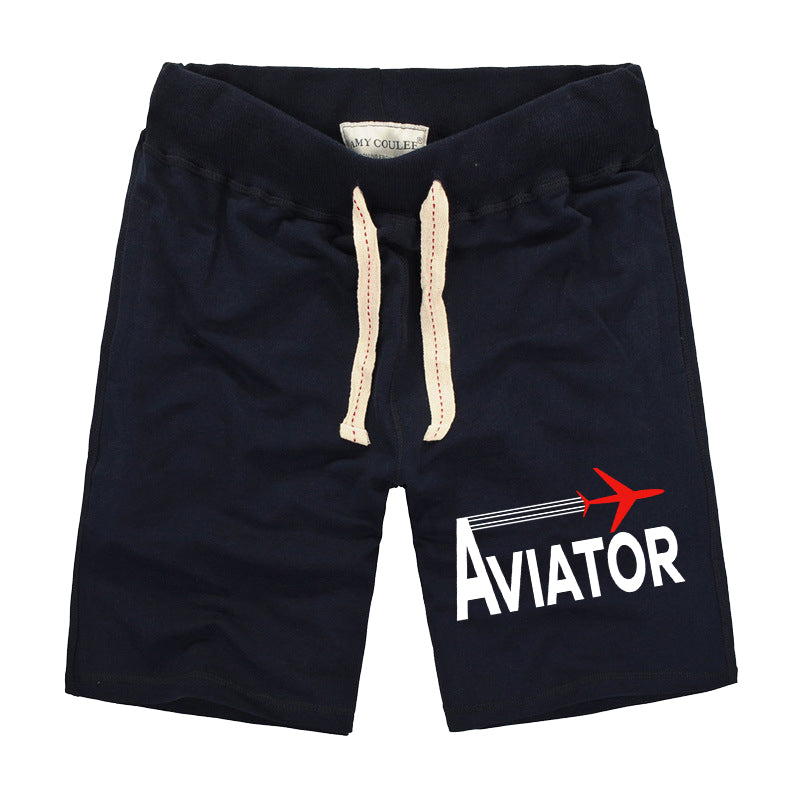 Aviator Designed Cotton Shorts