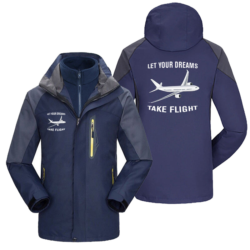 Let Your Dreams Take Flight Designed Thick Skiing Jackets