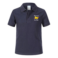 Thumbnail for Mommy's Co-Pilot (Propeller2) Designed Children Polo T-Shirts