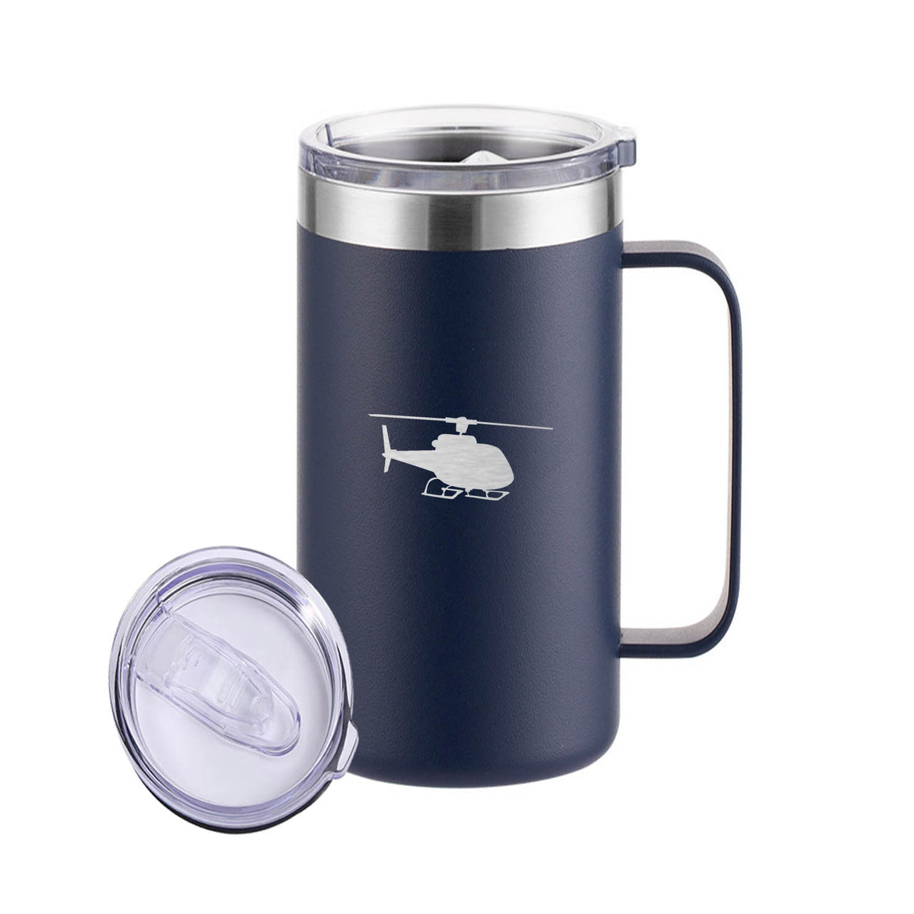 Helicopter Designed Stainless Steel Beer Mugs