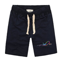 Thumbnail for Multicolor Airplane Designed Cotton Shorts