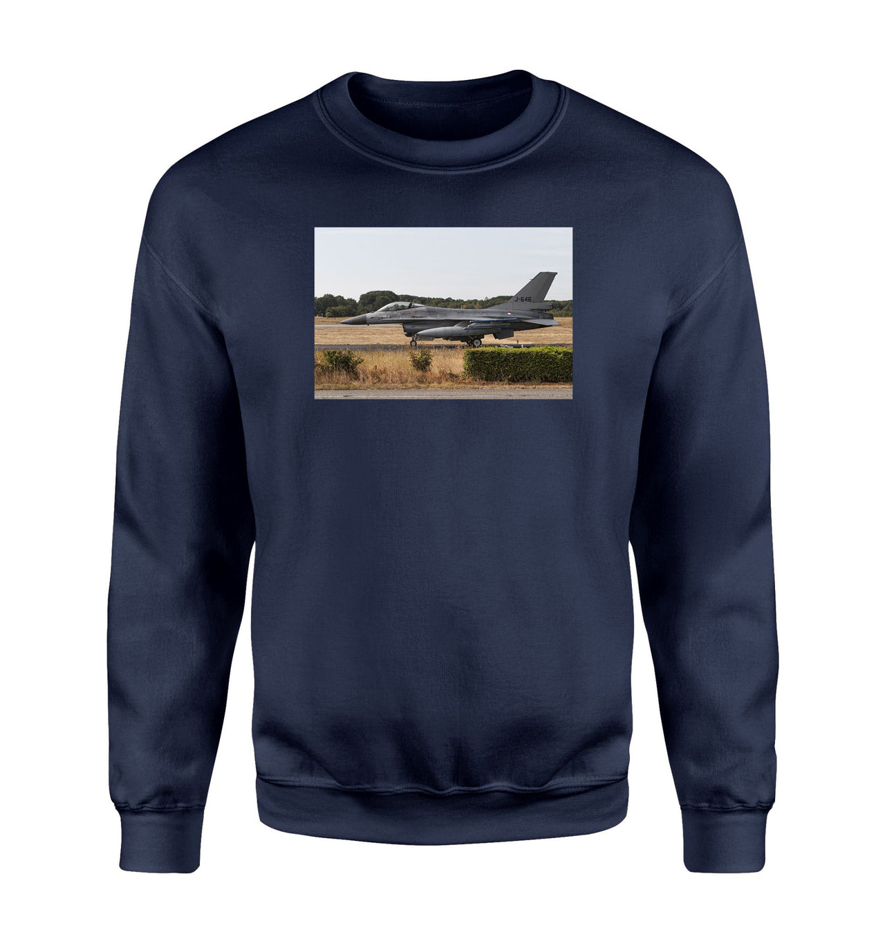 Fighting Falcon F16 From Side Designed Sweatshirts