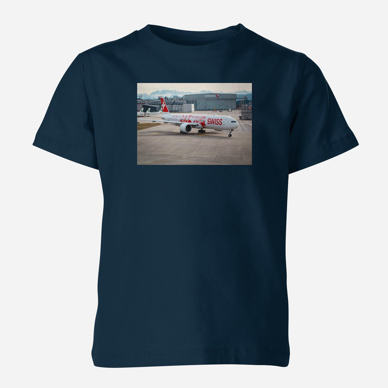 Boeing 777 Swiss Foto Designed Children T-Shirts