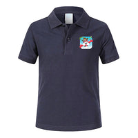Thumbnail for Happy Pilot Designed Children Polo T-Shirts