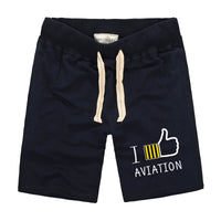 Thumbnail for I Like Aviation Designed Cotton Shorts