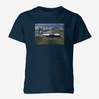 Thumbnail for Amazing View with Blue Angels Aircraft Designed Children T-Shirts