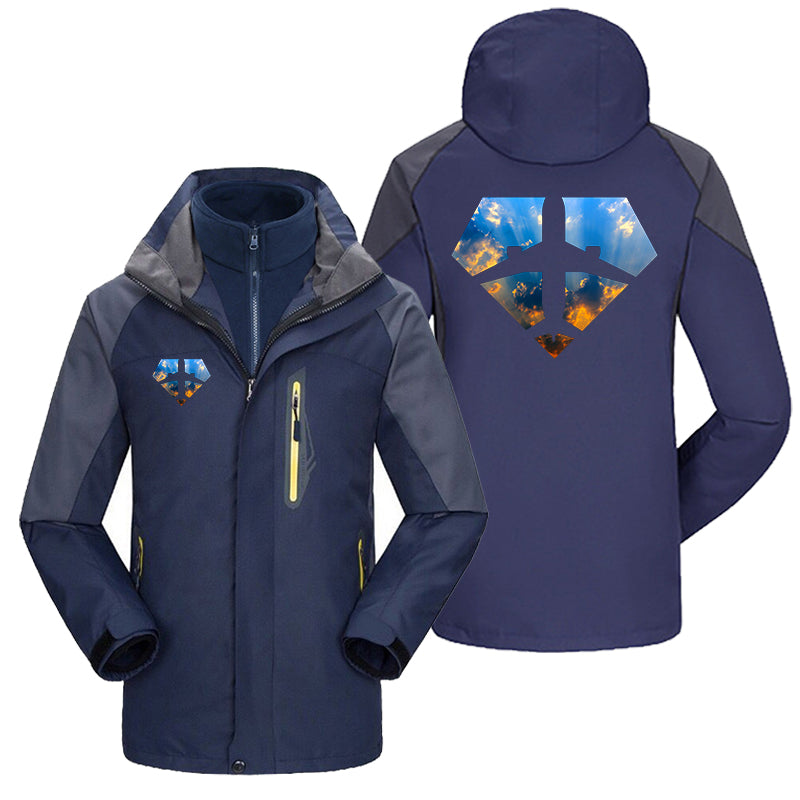 Supermen of The Skies (Sunrise) Designed Thick Skiing Jackets