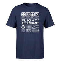 Thumbnail for Flight Attendant Label Designed T-Shirts