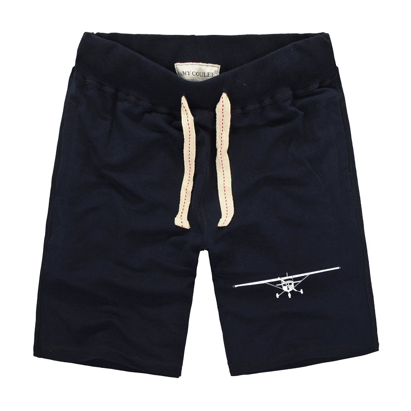 Cessna 172 Silhouette Designed Cotton Shorts