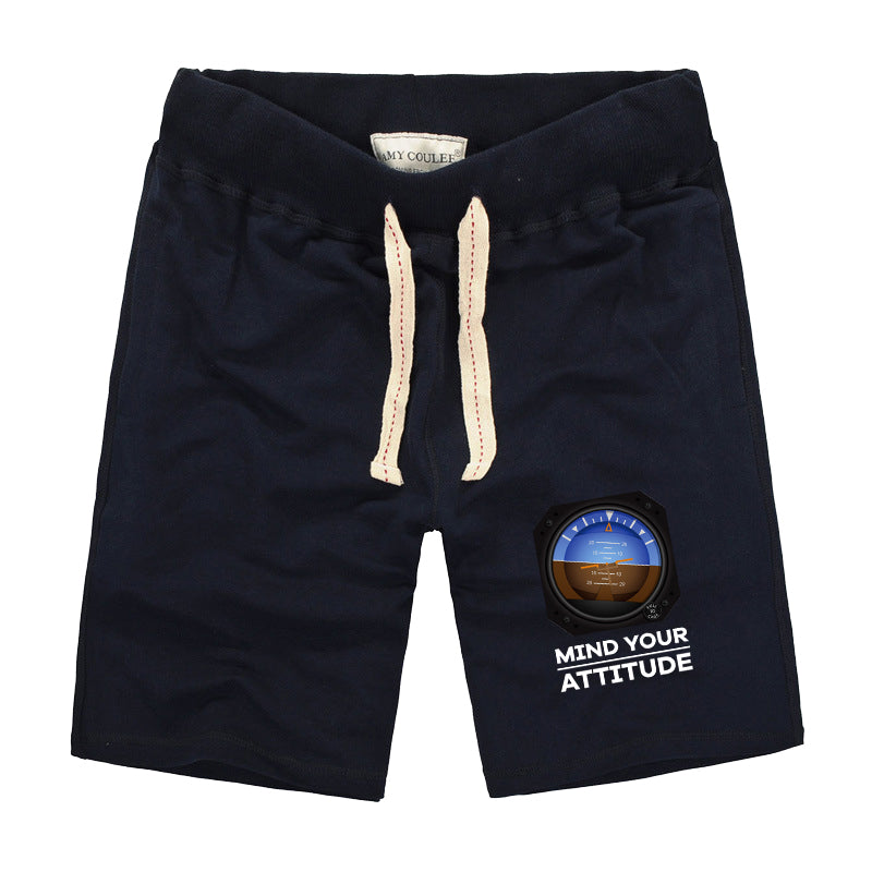 Mind Your Attitude Designed Cotton Shorts