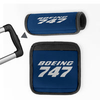 Thumbnail for Boeing 747 & Text Designed Neoprene Luggage Handle Covers