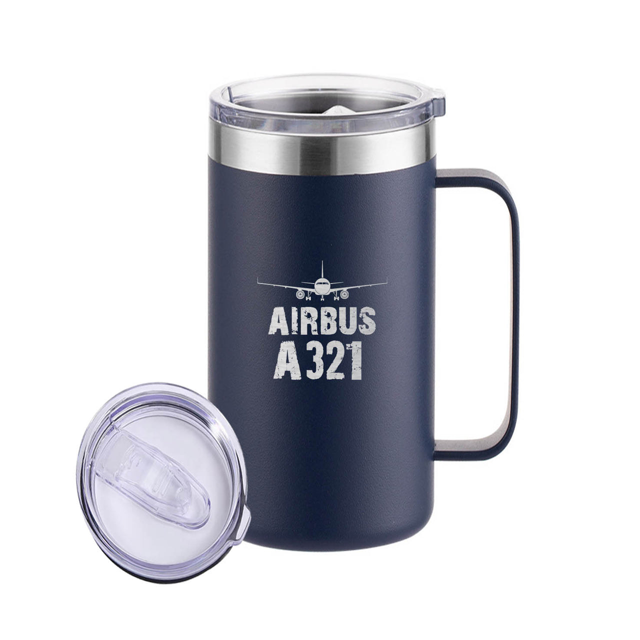 Airbus A321 & Plane Designed Stainless Steel Beer Mugs