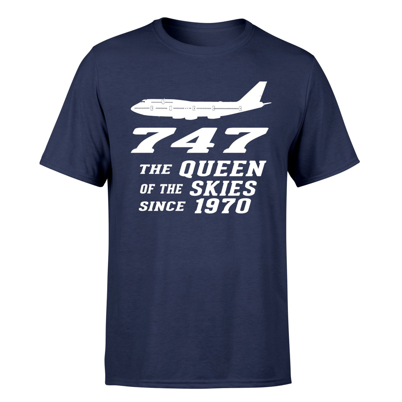 Boeing 747 - Queen of the Skies (2) Designed T-Shirts