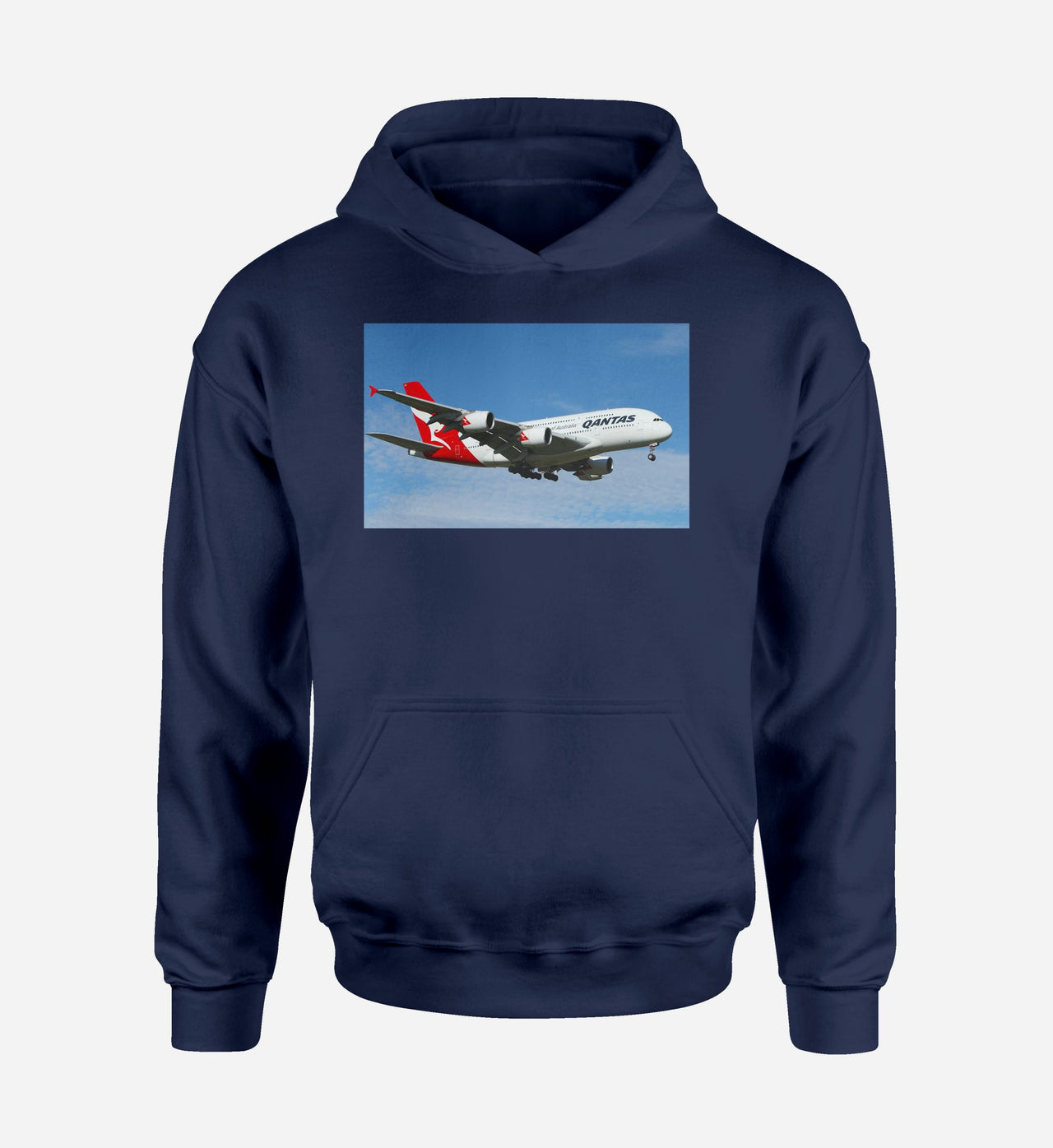 Landing Qantas A380 Designed Hoodies