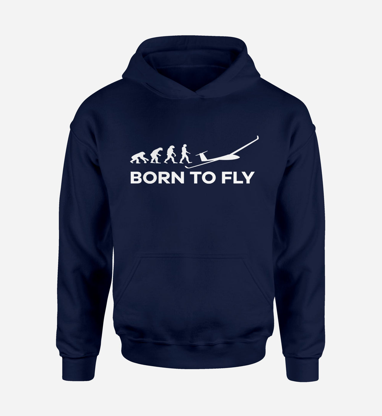 Born To Fly Glider Designed Hoodies