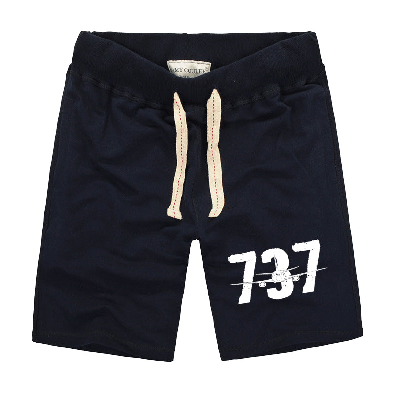 Boeing 737 Designed Designed Cotton Shorts