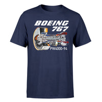 Thumbnail for Boeing 767 Engine (PW4000-94) Designed T-Shirts