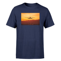 Thumbnail for Landing Aircraft During Sunset Designed T-Shirts