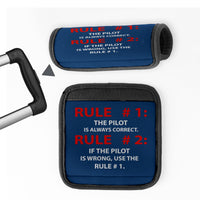 Thumbnail for Rule 1 - Pilot is Always Correct Designed Neoprene Luggage Handle Covers