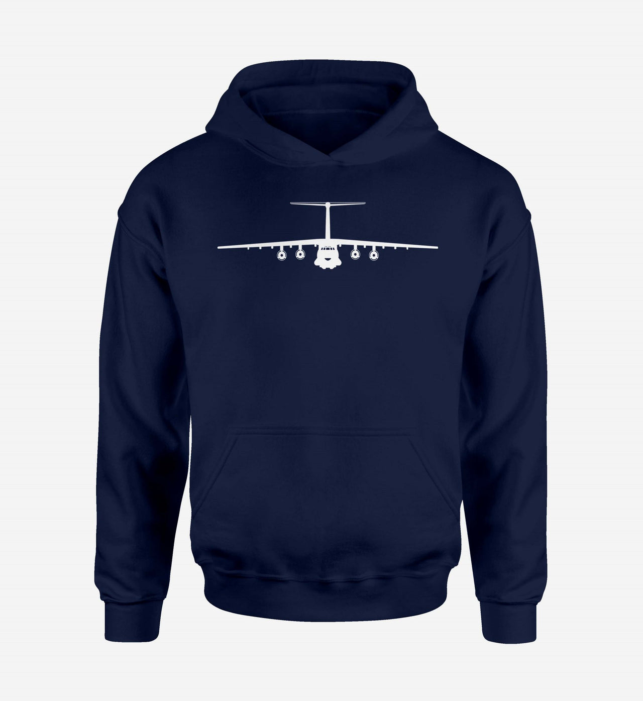 Ilyushin IL-76 Silhouette Designed Hoodies