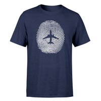 Thumbnail for Aviation Finger Print Designed T-Shirts