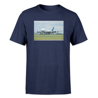 Thumbnail for Departing Airbus A380 with Original Livery Designed T-Shirts