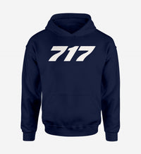 Thumbnail for 717 Flat Text Designed Hoodies