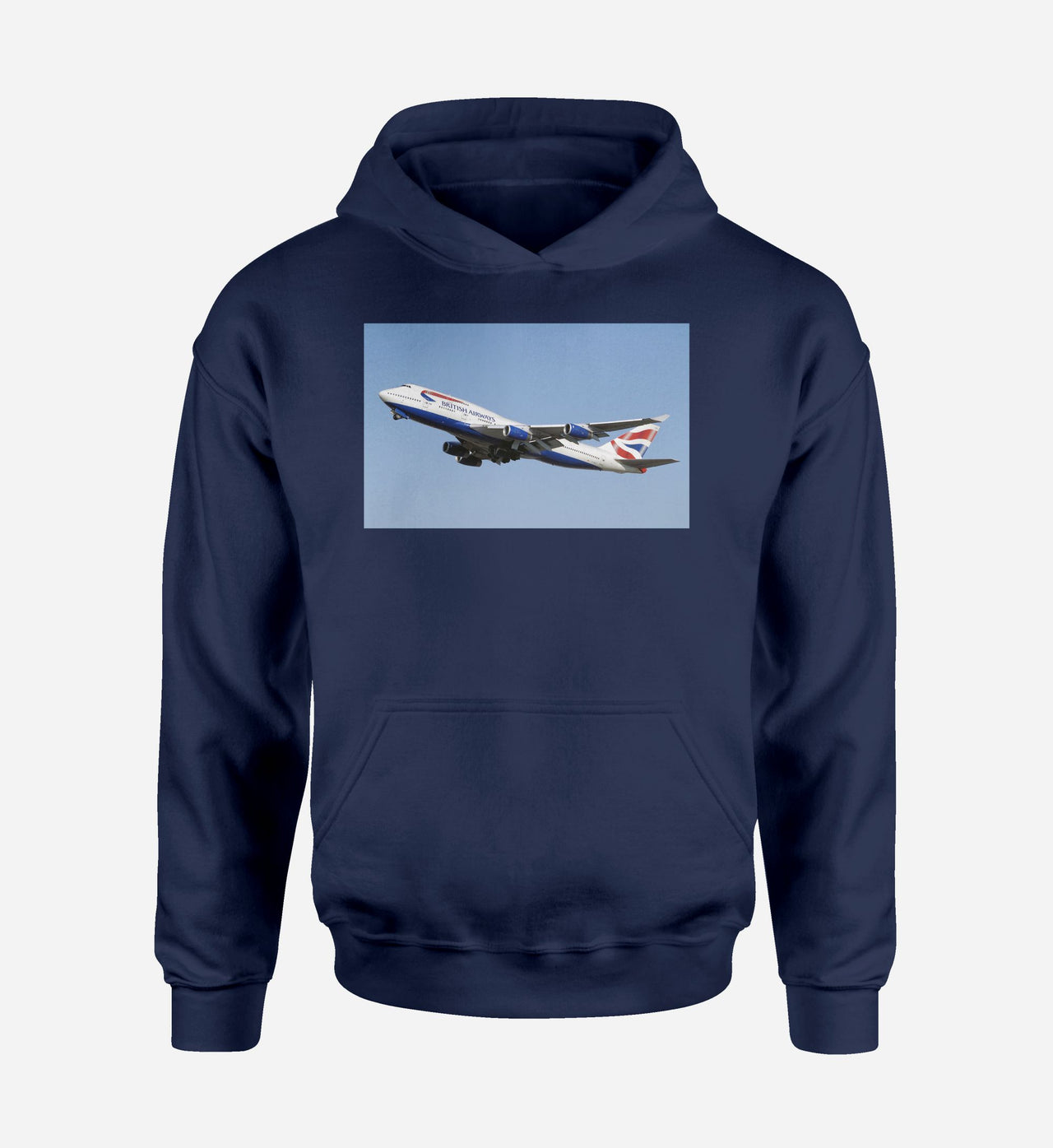 Departing British Airways Boeing 747 Designed Hoodies