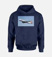 Thumbnail for Departing British Airways Boeing 747 Designed Hoodies