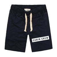 Thumbnail for Cabin Crew Text Designed Cotton Shorts