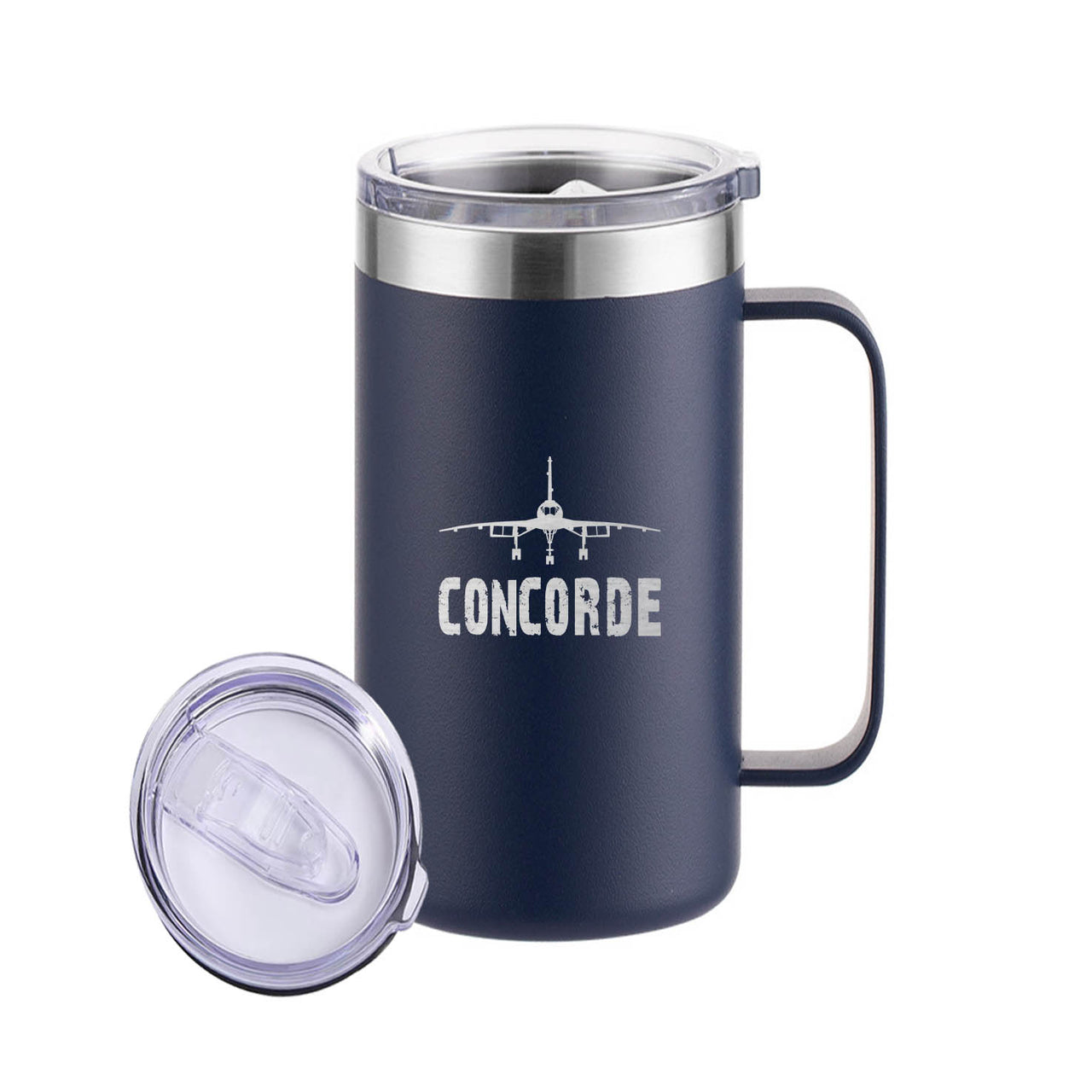 Concorde & Plane Designed Stainless Steel Beer Mugs
