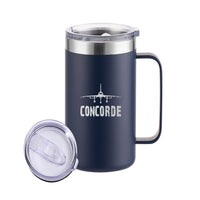 Thumbnail for Concorde & Plane Designed Stainless Steel Beer Mugs